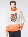 Мужской свитер с тигром c горлом - фото2