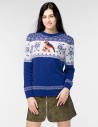 Женский свитер со снегирем - фото1