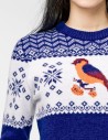 Женский свитер со снегирем - фото5