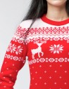 Женский свитер с оленями Классика - фото5