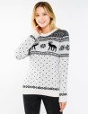 Женский свитер с оленями - фото5