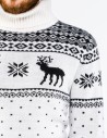 Мужской свитер с оленями c горлом - фото5