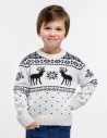 Детский свитер с оленями - фото1