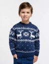 Детский свитер с оленями - фото1