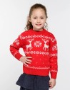 Детский свитер с оленями Классика - фото2