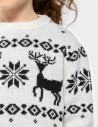 Детский свитер с оленями Классика - фото4