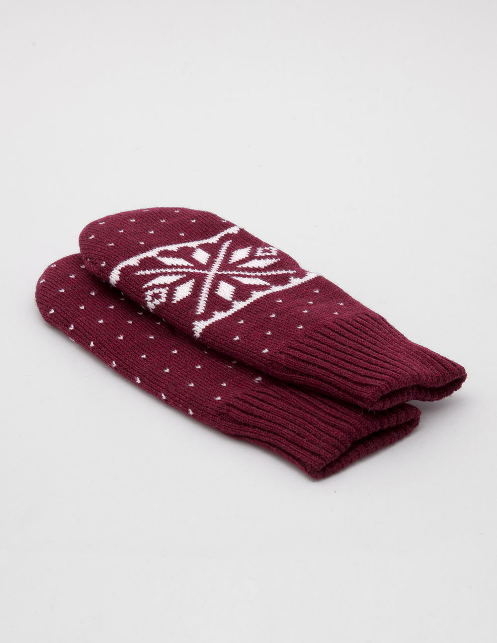 Женские варежки со снежинкой - фото2