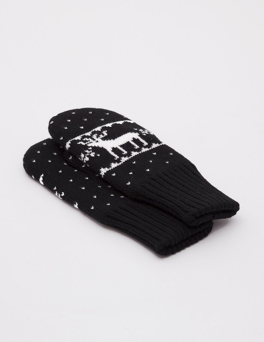 Детские варежки с оленями - фото2