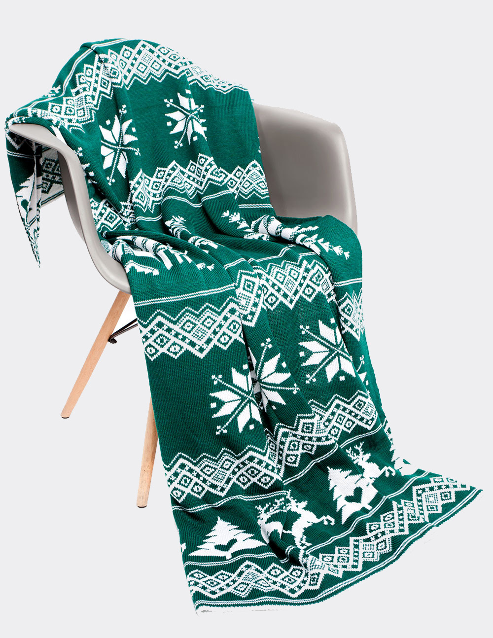 Плед с оленями - фото1