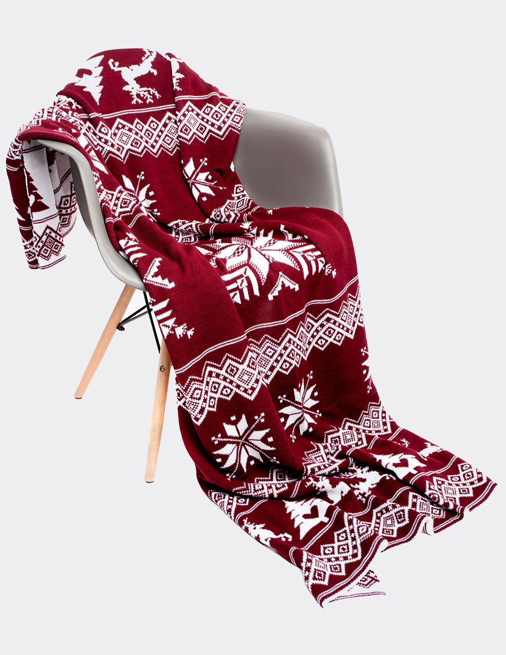 Плед с оленями - фото1