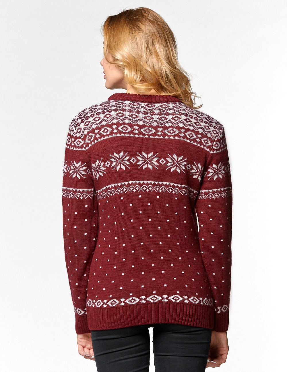 Женский свитер с оленями - фото4