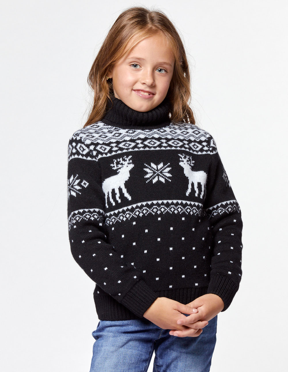 Детский свитер с оленями - фото2