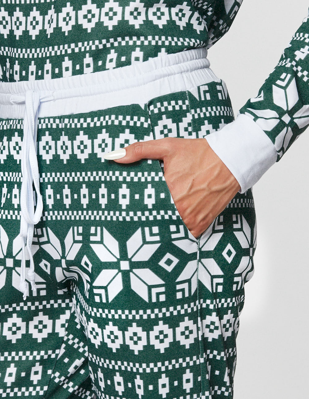 Женская пижама со снежинками - фото5