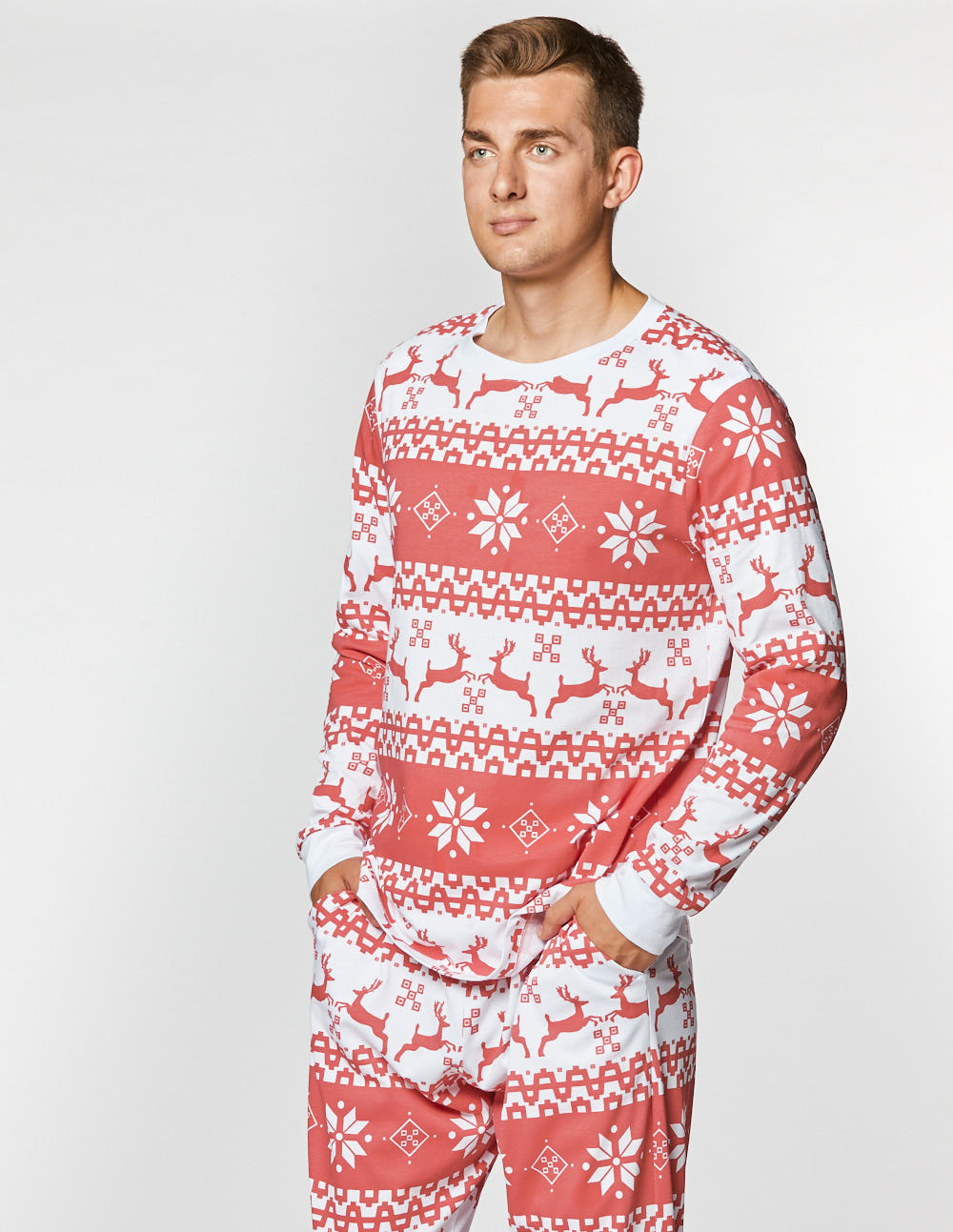 Мужская пижама с оленями - фото2