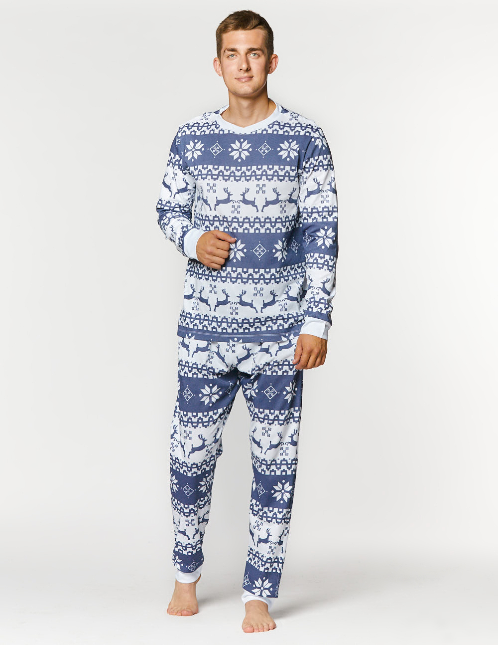Мужская пижама с оленями - фото3