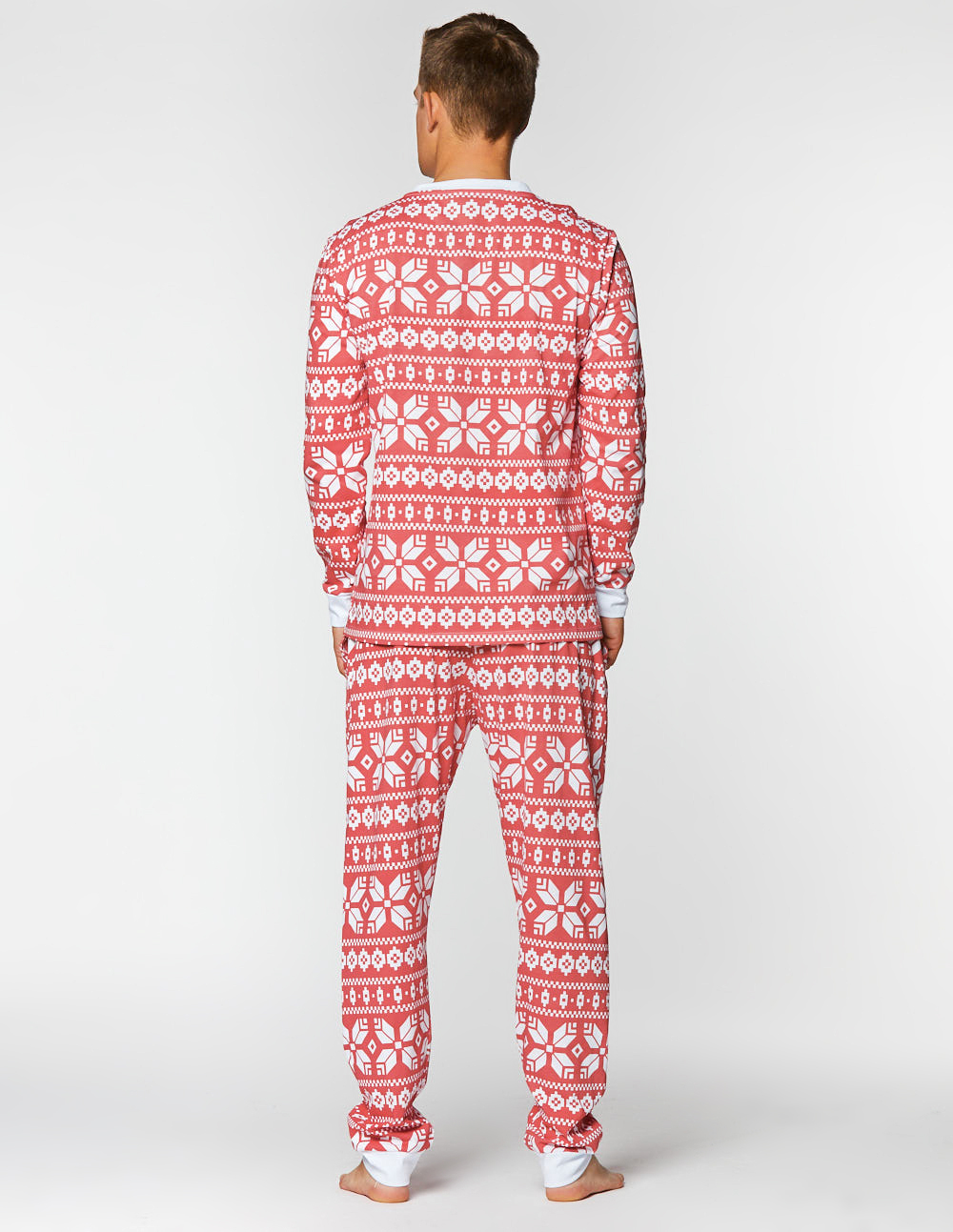 Мужская пижама со снежинками - фото4
