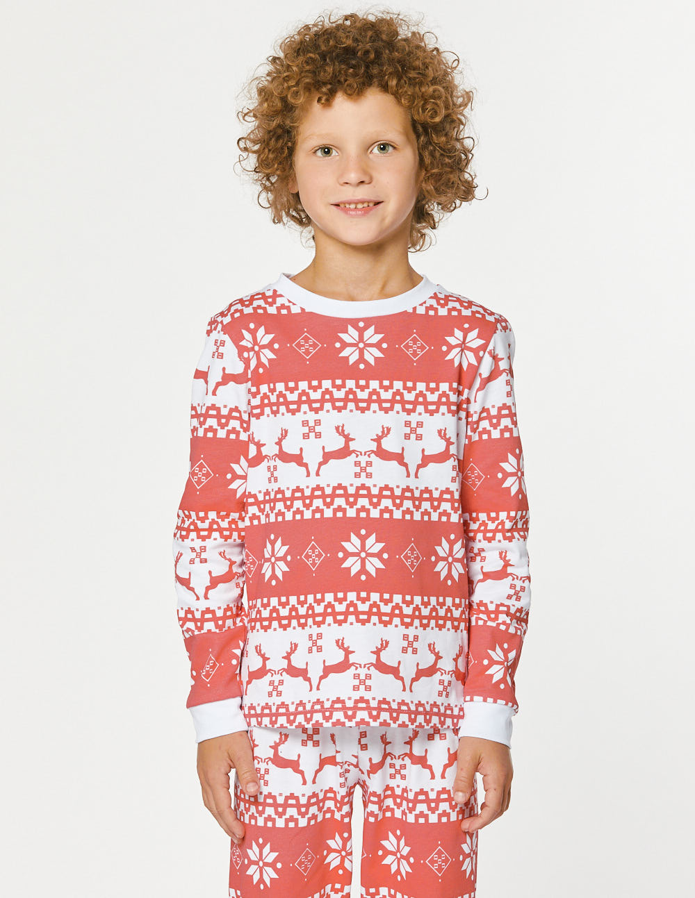 Пижама с оленями для мальчика - фото2