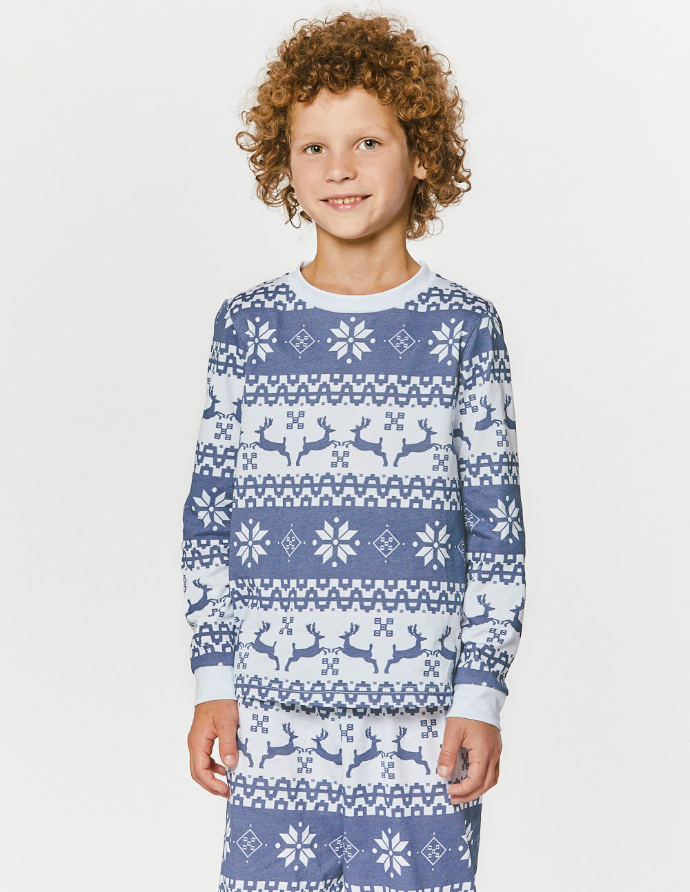 Пижама с оленями для мальчика - фото2