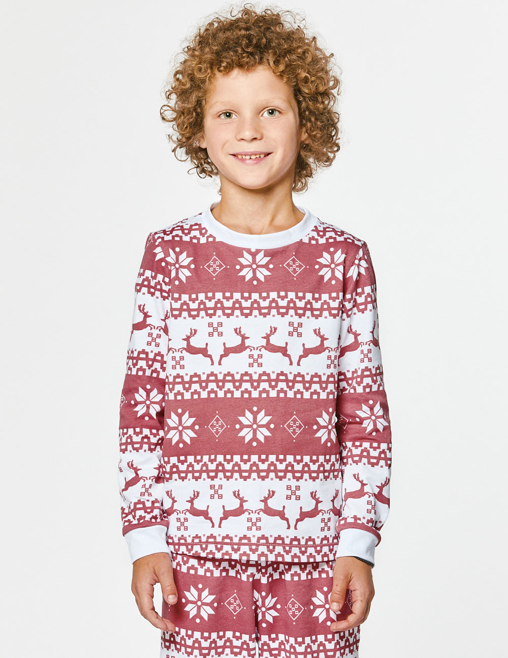 Пижама с оленями для мальчика - фото3