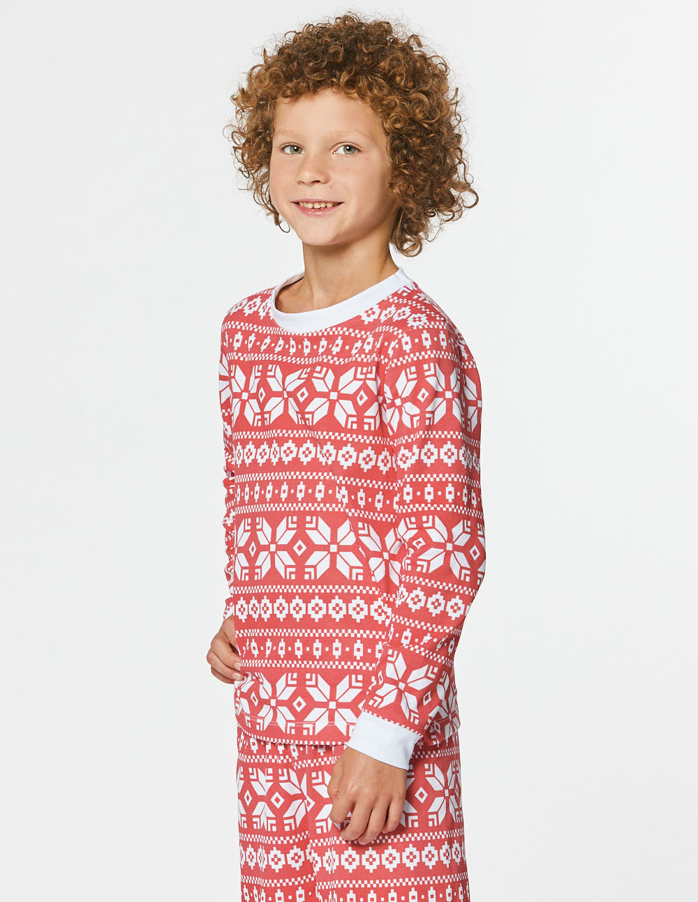 Пижама со снежинками для мальчичка - фото2