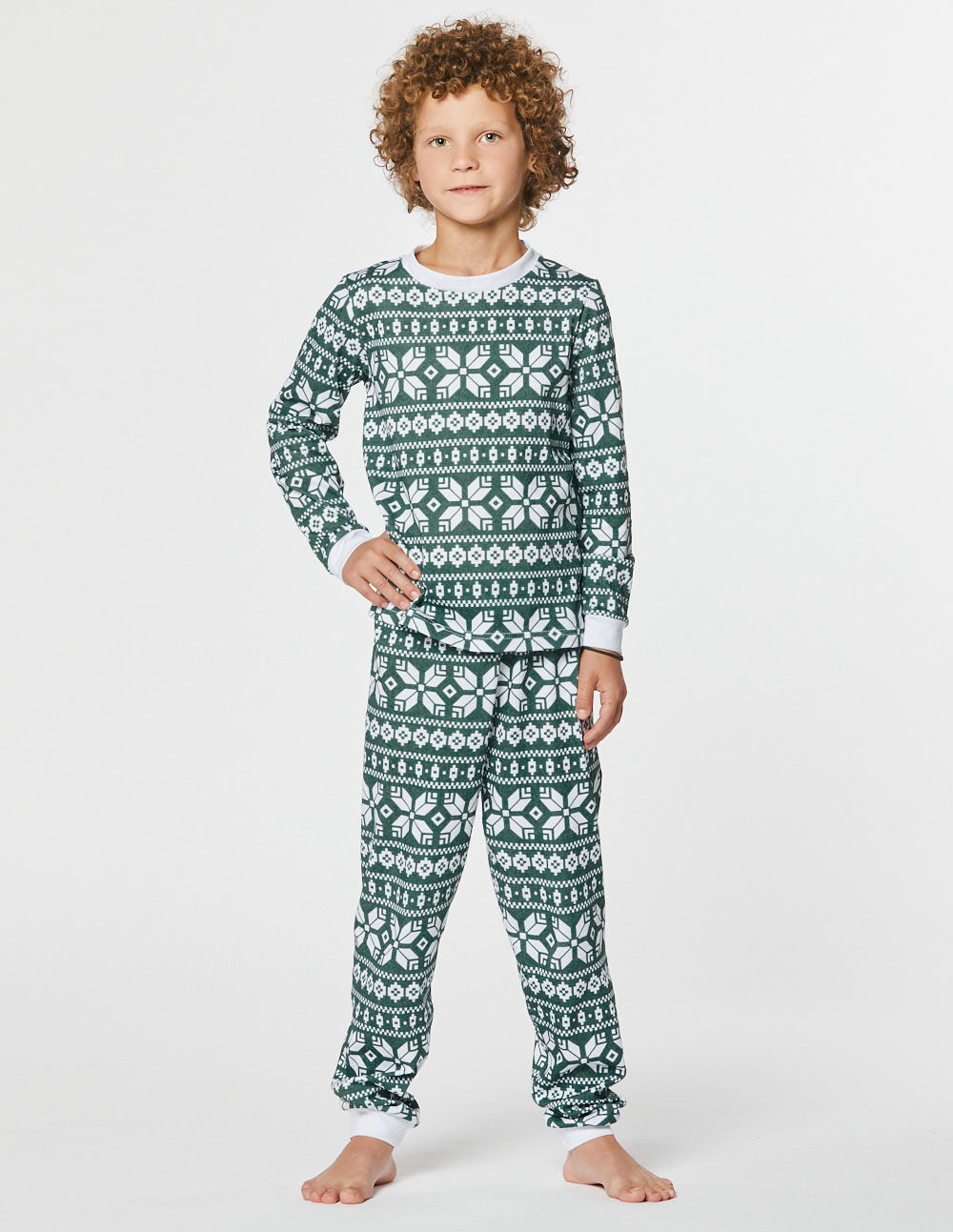 Пижама со снежинками для мальчичка - фото3