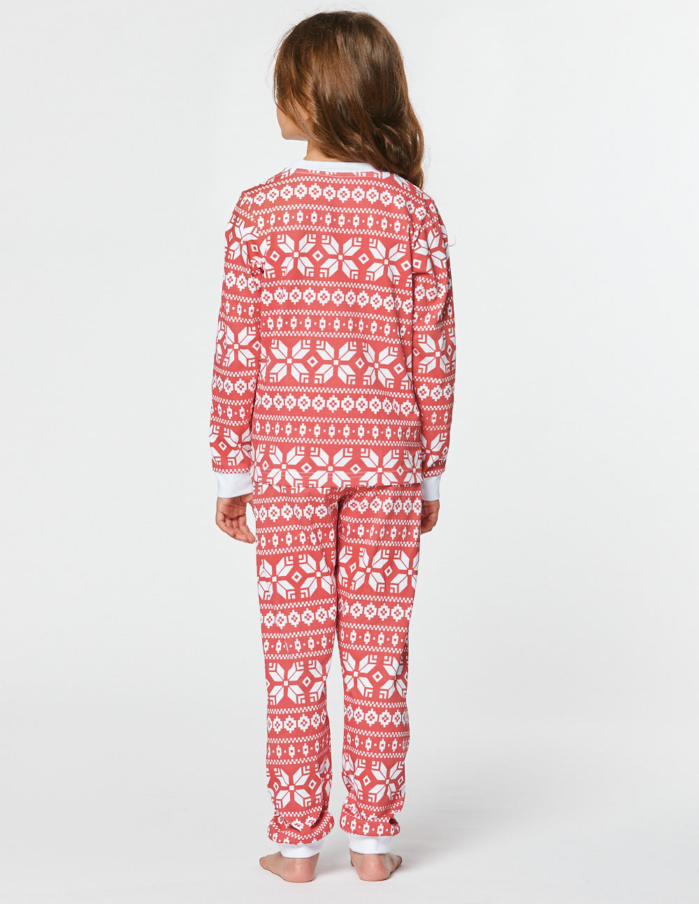 Пижама со снежинками для девочки - фото4