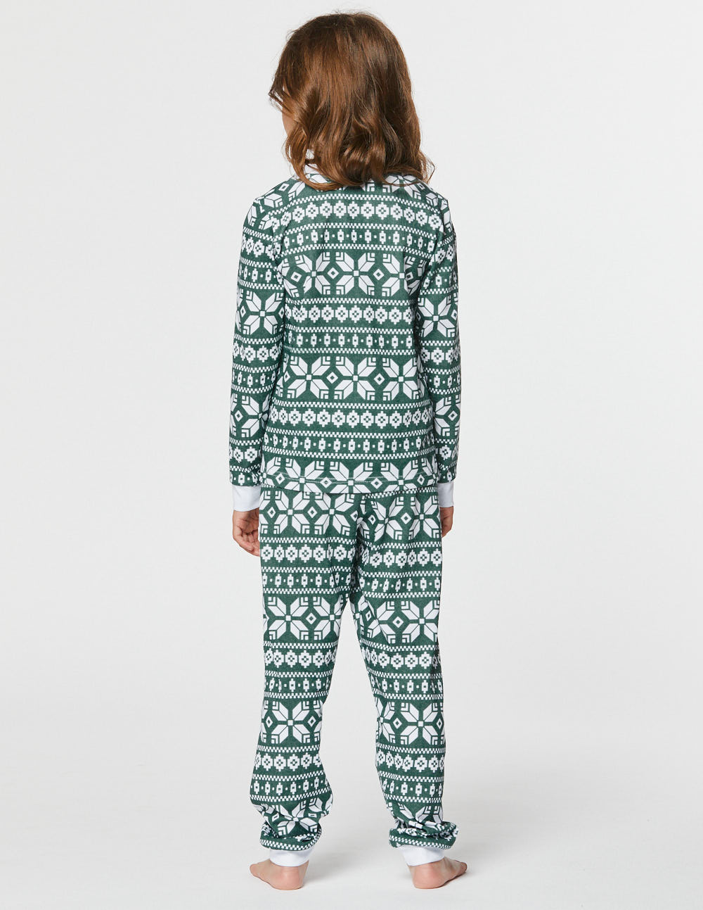 Пижама со снежинками для девочки - фото4