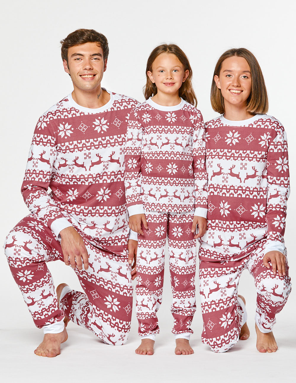 Пижамы с оленями для папы, мамы и ребёнка - фото3