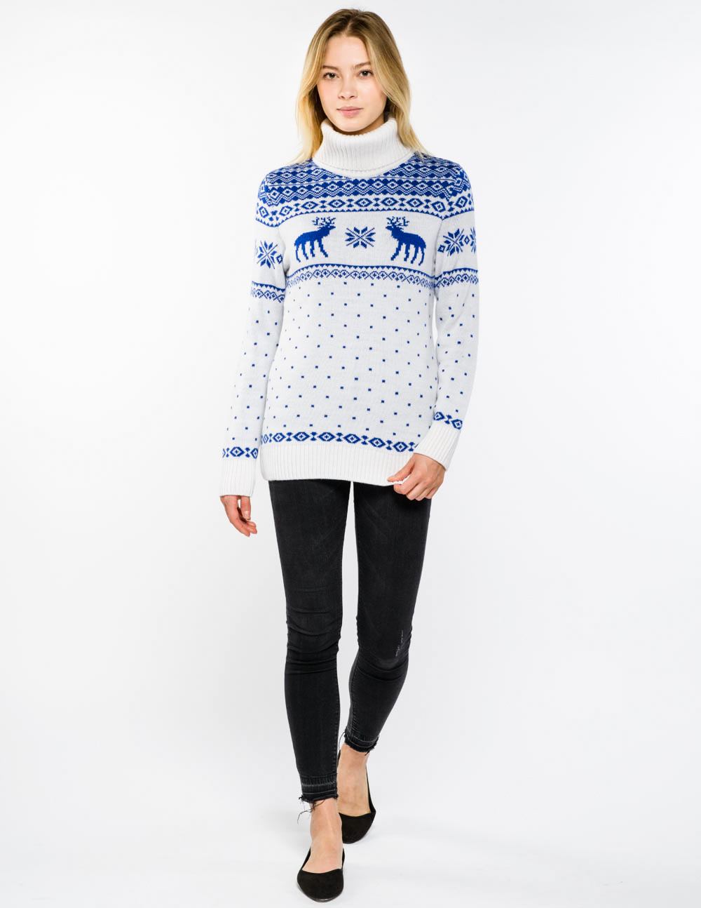 Женский свитер с оленями - фото4